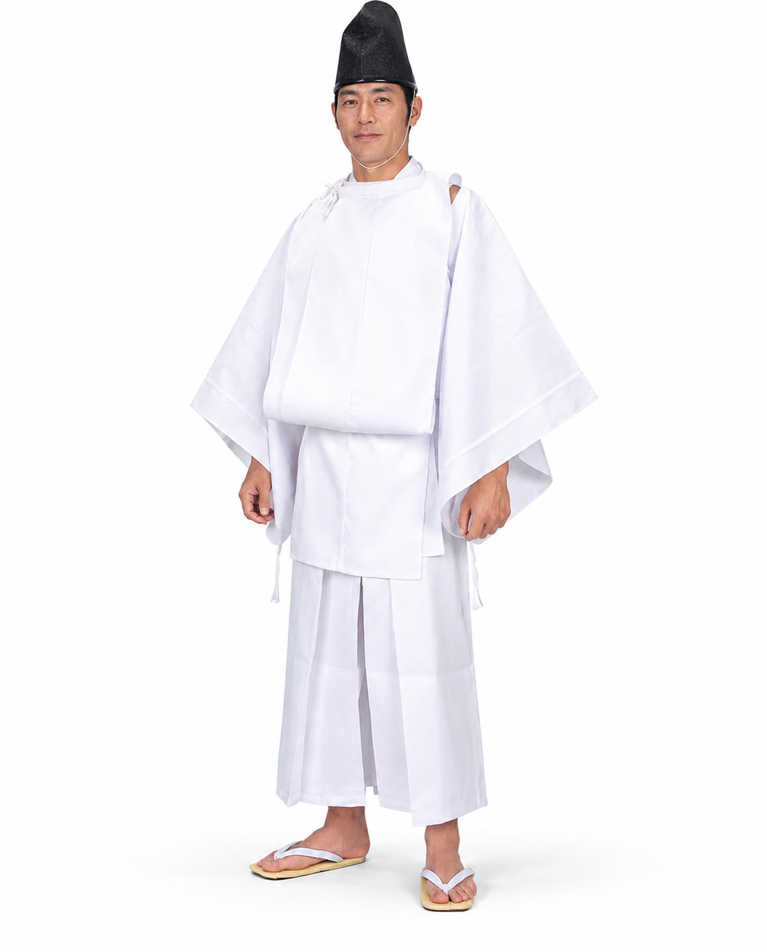 白丁衣裳 日本製 メンズ 綿100％ M/L UJ-53 5436 白衣 男性 神職 神官 神社 神事