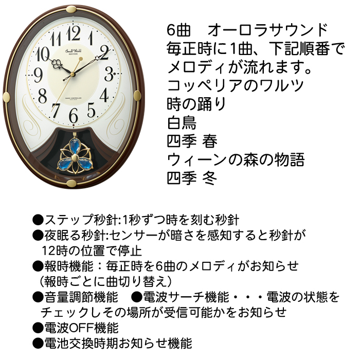 名入れ  壁掛時計 電波時計 想刻時計 壁掛け時計 結婚祝い 新築祝い 時計 とけいスモールワールド
