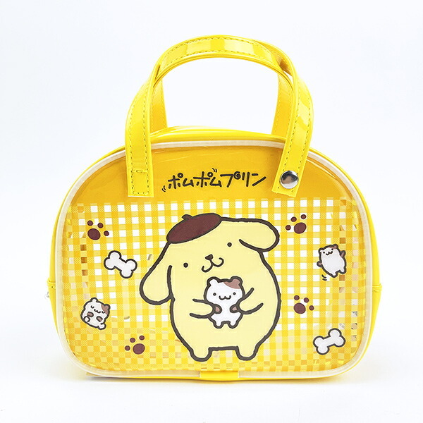 サンリオ ポムポムプリン ボストンバッグ風ポーチ Sanrio