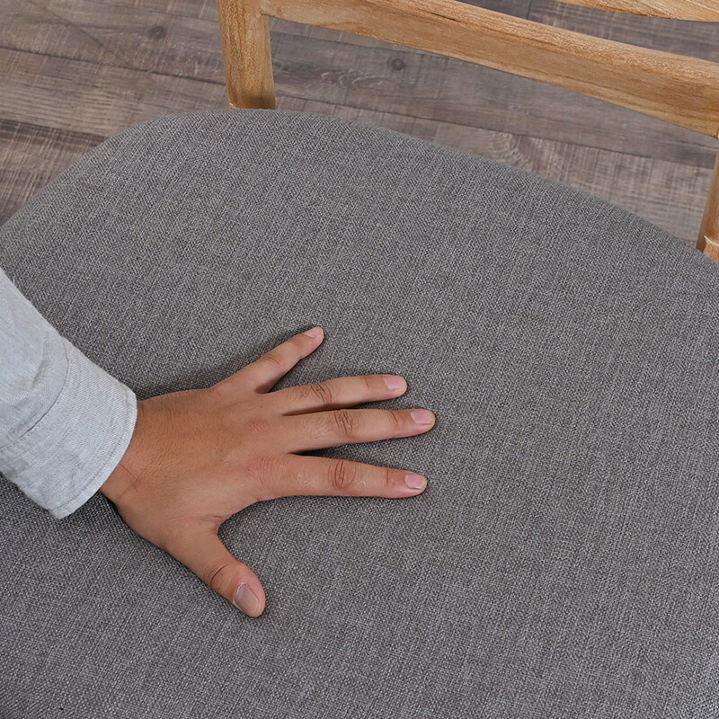 ダイニング家具 ダイニングチェア ロータイプ 木製 1脚 クッション 無垢材 チーク シンプル おしゃれ 北欧 ナチュラル テイスト インテリア 家具 レストラン カフェ