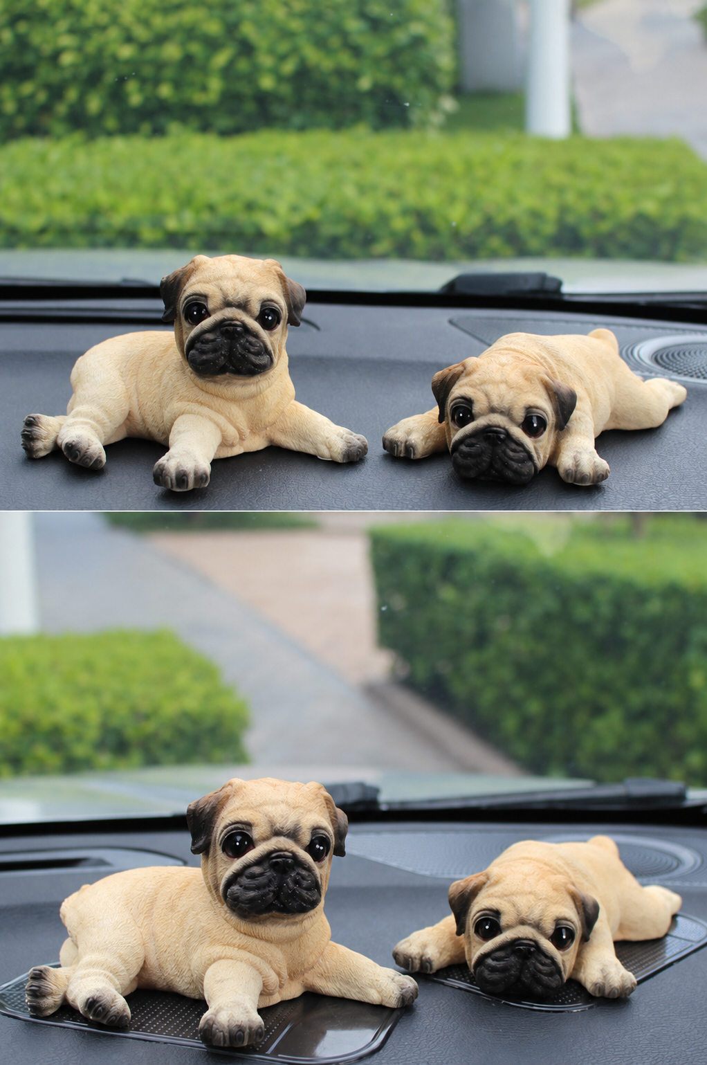 パグ 置物 リアル いぬ 犬 かわいい ミニチュア オブジェ インテリア 雑貨 車内アクセサリー 卓上 飾り リビング 玄関 デスク 誕生日 プレゼント ギフト