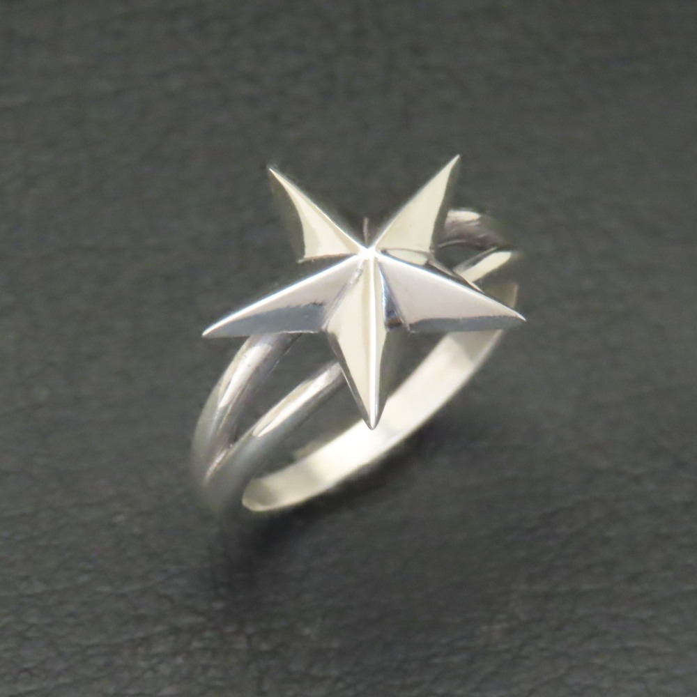 スターリング 指輪 シルバー925 【刻印無料】スター 星 リング シルバーアクセサリー メンズ レディース ユニセックス スターリングシルバー 誕生日 クリスマス プレゼント 贈り物 ギフト 母の日 ハンドメイド 箱入り ジュエリーボックス Grand Galleria グランドガレリア