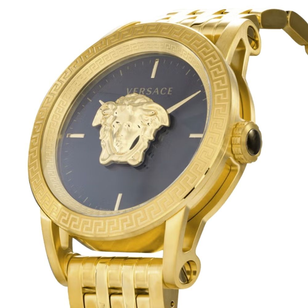 ヴェルサーチェ 腕時計 メンズ ゴールド ブラック 43mm VERSACE PALAZZO EMPIRE パラッツォ エンパイア メデューサ スイス製 メンズ腕時計 高級 ブランド おしゃれ プレゼント ギフト 卒業 入学 お祝い