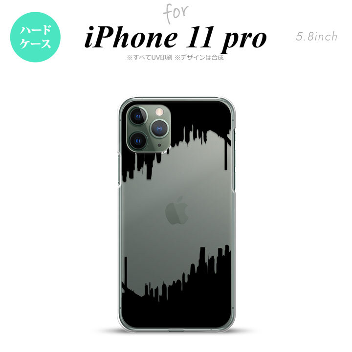 iPhone11Pro iPhone11 Pro スマホケース ハードケース ホラー 黒 メンズ レディース nk-i11p-194