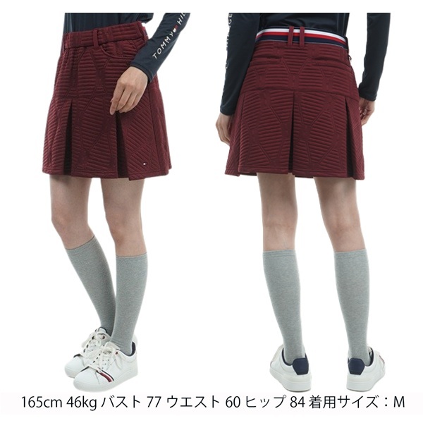トミーヒルフィガー ゴルフ レディース スケルトンフラッグ キルトジャガード フレアスカート TOMMY HILFIGER THLA483 秋冬モデル お誕生日祝い お祝い 記念品 30代 40代 50代 60代 母の日 お母さん 還暦祝い 敬老の日 彼女 人気プレゼント プレゼント