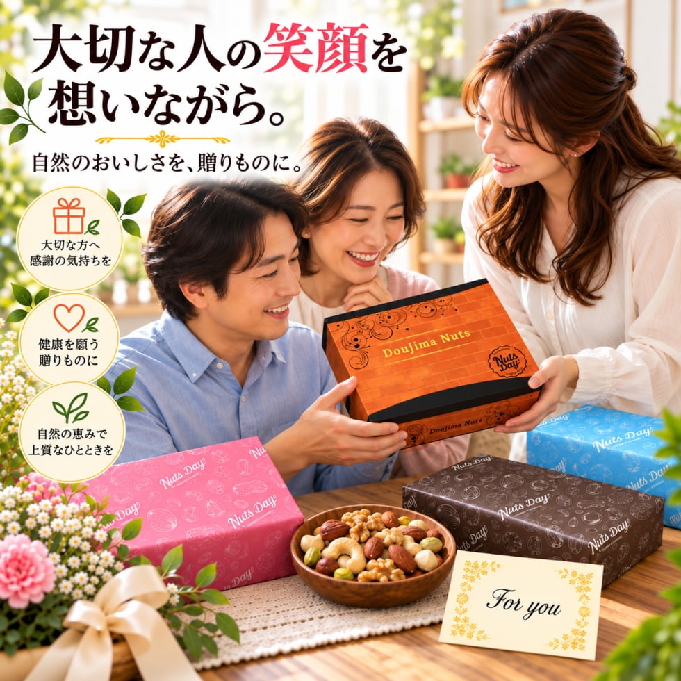 お歳暮 ギフト ナッツ お菓子 親 変わり種 おしゃれ 年配 送料無料 高級 健康食品 御中元 レゼント ナッツ ギフト おつまみ テレビで話題！ ギフト プレゼント スイーツ 無添加・無塩のプレミアム大阪・堂島7種ミックスナッツ中瓶2本セット。北新地・百貨店でお土産に使われています。【堂島ナッツ中瓶セット】