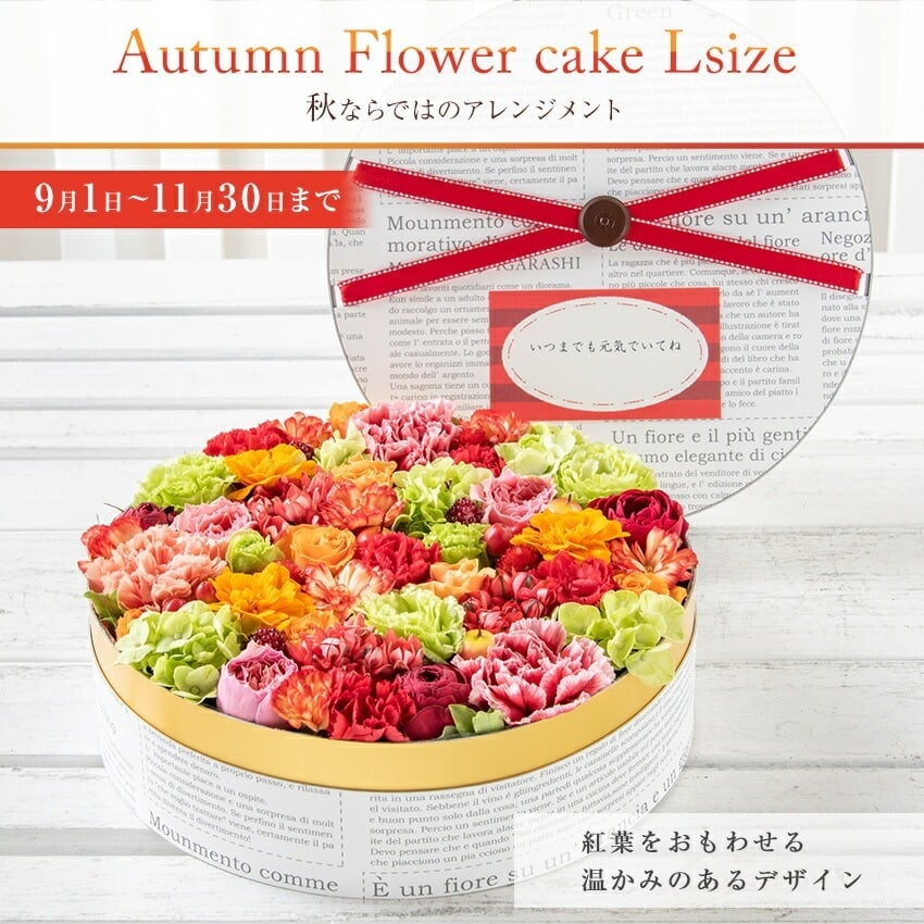 【 フラワーケーキ Lサイズ 】花 ギフト 誕生日 敬老の日 秋 送別 退職 プレゼント アレンジメント フラワー お祝い 開店祝い アレンジ フラワーアレンジメント 退職祝い 母 プレゼント 一部 送料無料