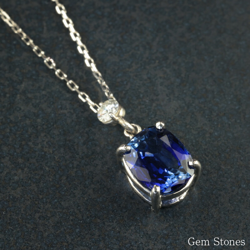  ブルーサファイア 　１．０４６ct 　ダイヤモンド　ネックレス 　ペンダント プラチナネックレス Pt900　ネックレス レディース 一粒ネックレス  誕生石 シンプル Drops