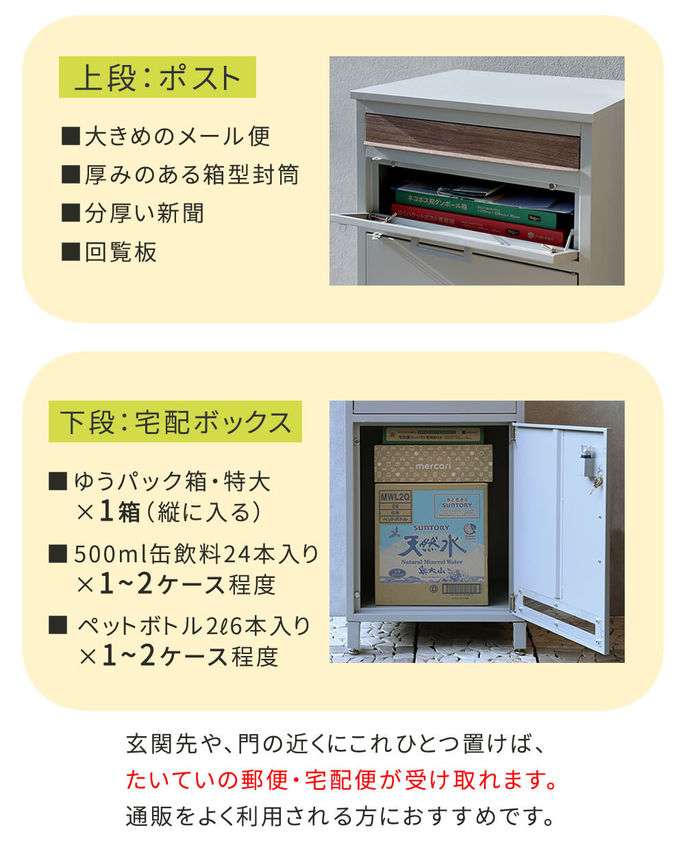 ガーデン エクステリア 宅配ボックス付ポスト JOY ジョイ PST-010