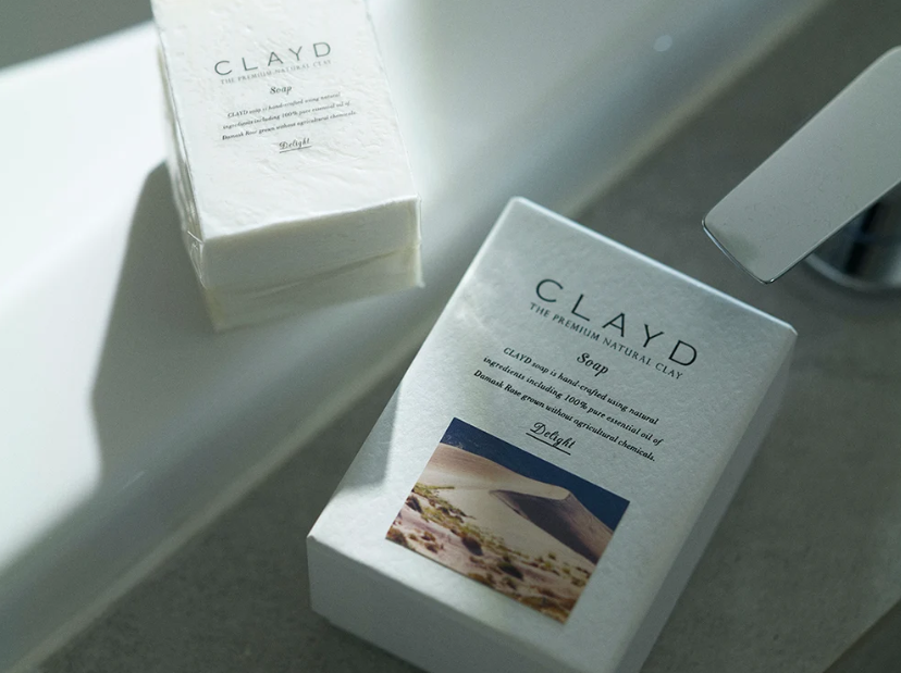 CLAYD SOAP -Damask Rose- （クレイ入りボディ/フェイスソープ）195g