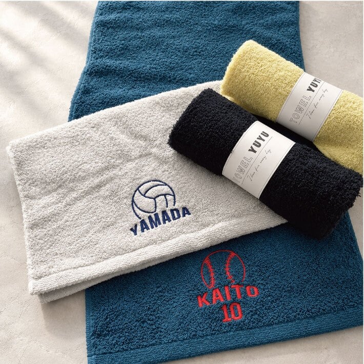 【名入れ 刺繍】今治タオル ホテルエアー フェイスタオル《スポーツ大》(タオル 今治 名入れタオル 卒団 記念品 部活 クラブ チームクラブ 誕生日 卒団記念 オリジナル スポーツタオル 体育祭 学校祭 運動会 部活タオル 無地 野球 サッカー テニス バスケット バレー) 117