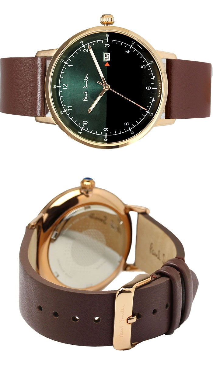 ポールスミス Paul Smith 腕時計 メンズ 革ベルト 41mm レザー クラシック ブランド 人気 ゲージ GAUGE グリーン ブラック シルバー パープル ネイビー ブラウン