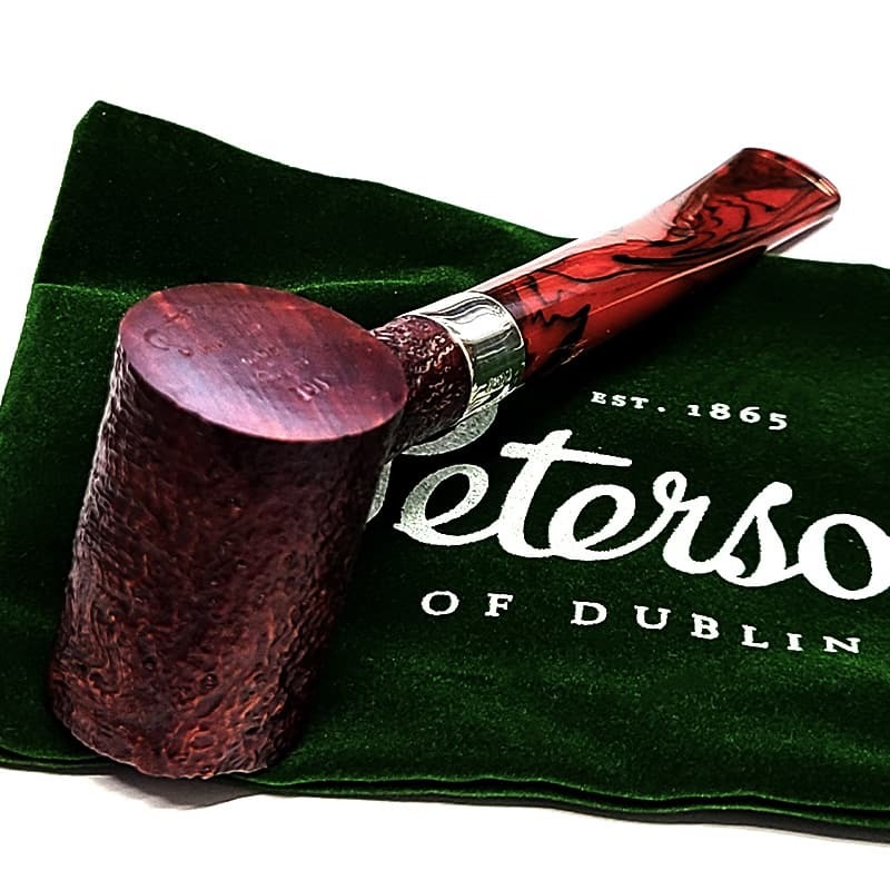 ピーターソン パイプ アイリッシュハープ 701 フィッシュテール シルバーマウント サンドブラスト Peterson スターリングシルバー 高級 タンカード パイプ本体 ブラウン おしゃれ アイルランド かっこいい 喫煙具 メンズ ギフト プレゼント