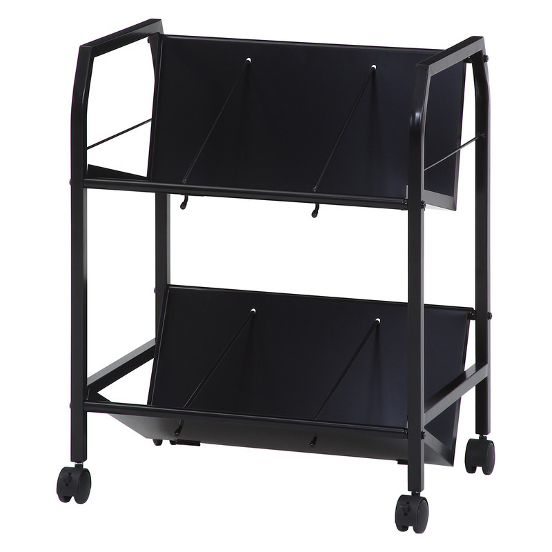 ファイルワゴン 3段 ホワイト・ブラック 2色展開 収納ラック オープンラック シェルフ 整理棚 収納家具 おしゃれ シンプル 新生活 インテリア 不二貿易