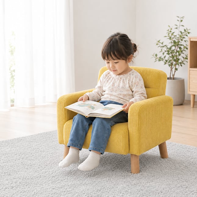 【名入れプレート無料】キッズソファ 一人掛け キッズチェア 市場 ILS-3976 ローソファ コーデュロイ 2WAY こども 椅子 キッズ コンパクト デザイン