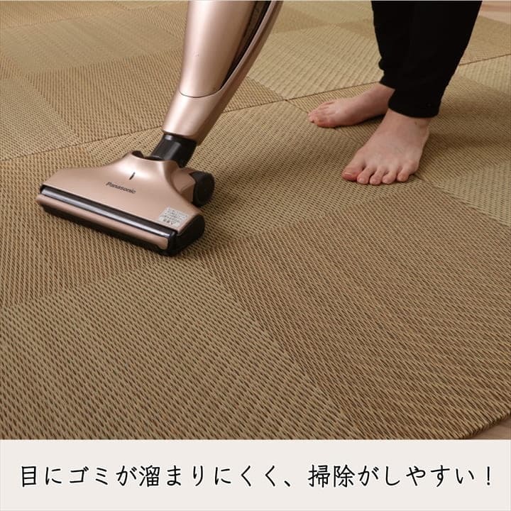 置き畳 ユニット畳 システム畳 国産 日本製 ナチュラルスタイル い草 消臭 抗菌防臭 市松 約82×82×2.3cm 2P 同色2枚組