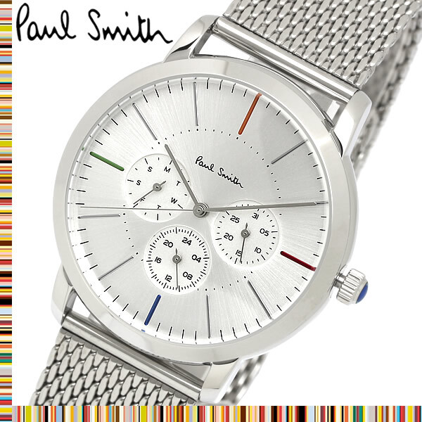 【送料無料】PAUL SMITH ポールスミス メンズ 男性用 腕時計 ウォッチ クオーツ 3気圧防水 メッシュベルト p10111