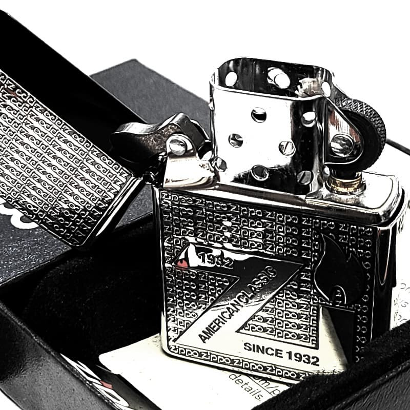 ZIPPO ライター アンティーク シルバー ニッケル 古美仕上げ 銀 ジッポ ロゴ クラシック エッチング彫刻 おしゃれ かっこいい メンズ ギフト プレゼント