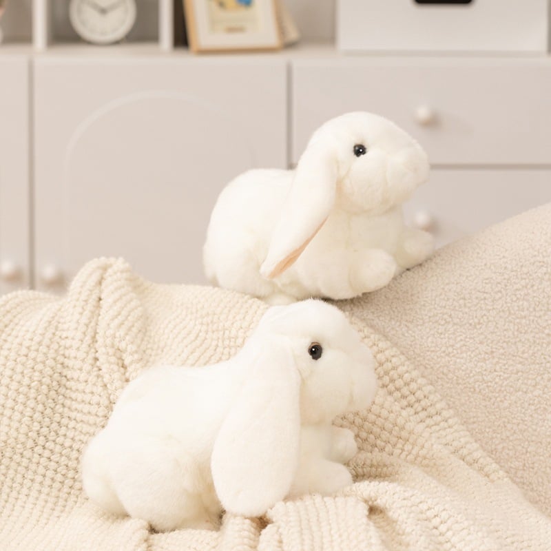 18CM ウサギ ぬいぐるみ リアル 動物 兎 アニマル ふわふわ かわいい 置物 インテリア 子供 おもちゃ ごっこ遊び 誕生日 プレゼント ギフト 癒し