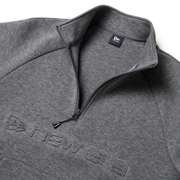 ニューエラ ゴルフ テック スウェット ハーフジップ プルオーバー Emboss Logo ダークグレー New Era Golf (15129439) 2026年秋冬モデル お誕生日祝い お祝い 記念品 お父さん 父の日 彼氏 男性 30代 40代 50代 60代 母の日 お母さん 還暦祝い 敬老の日 彼女 人気プレゼント プレゼント