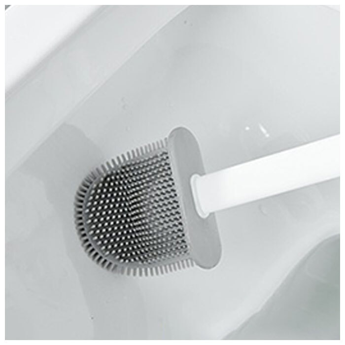 トイレブラシ 収納 通販 シリコン スリム トイレ ブラシ 壁かけ 壁掛け スタンドセット スタンド式 一体型 北欧 掃除 清掃 便器 整理 ポット ケース付