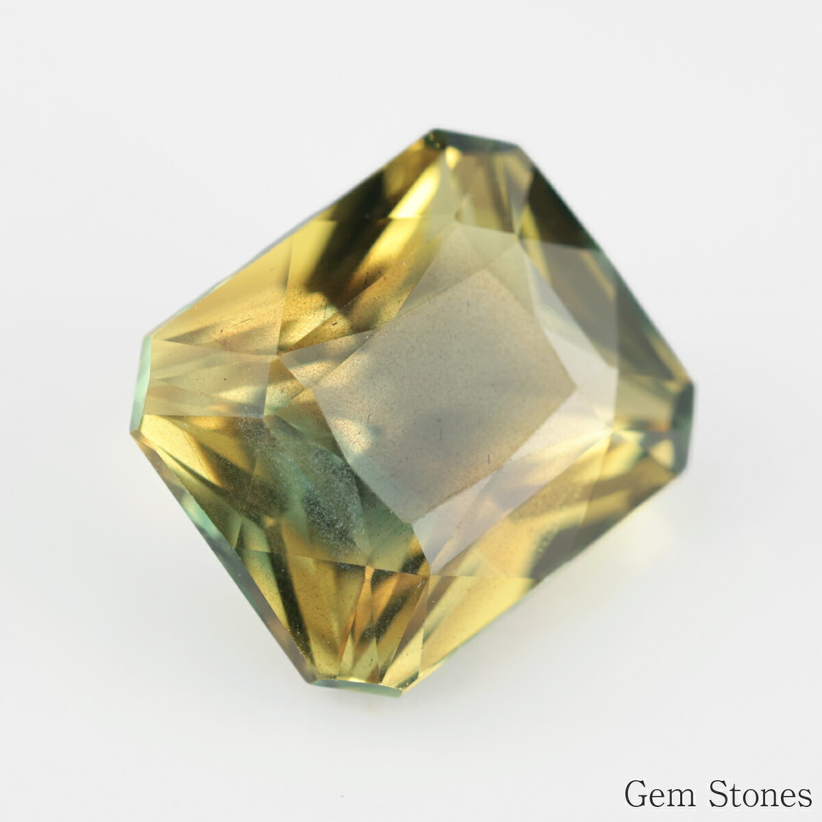 非加熱 バイカラーサファイア 3.60ct ルース 宝石 裸石 大粒 グリーン イエロー バイカラー サファイア ジュエリー オリジナル 制作 コレクション 誕生石 9月 記念 お守り 誕生日 プレゼント