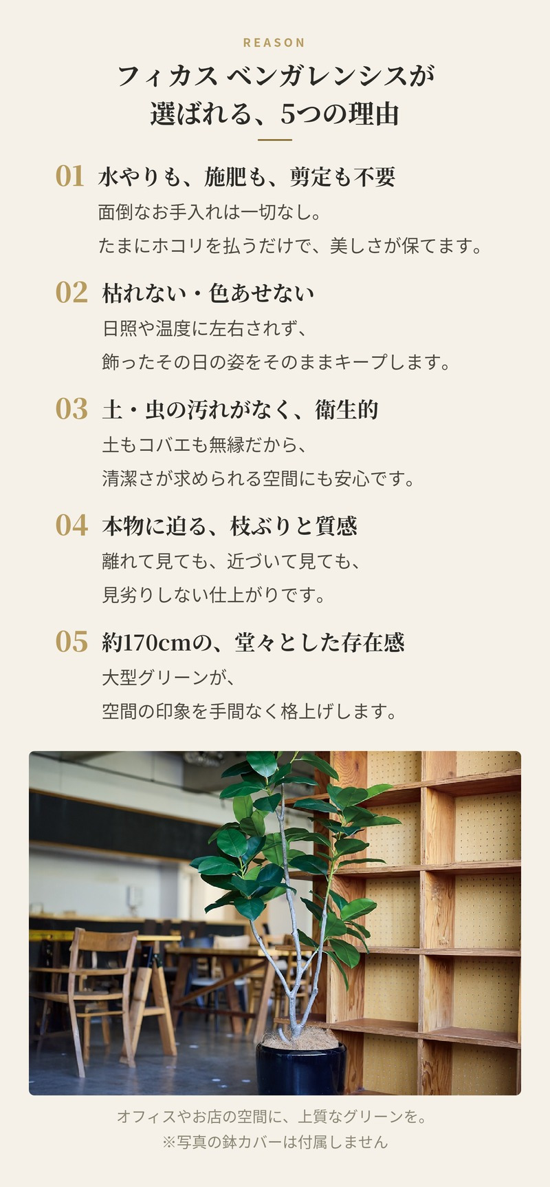 観葉植物 造花 フィカス ベンガレンシス BROWN 全高約170cm 大型 フェイクグリーン 高級 本物そっくり リアル おしゃれ インテリア 人工観葉植物 アーティフィシャルグリーン オフィス 店舗 ホテル 開店祝い 室内 リビング 玄関 風水 ゴムの木 ベンガルゴム