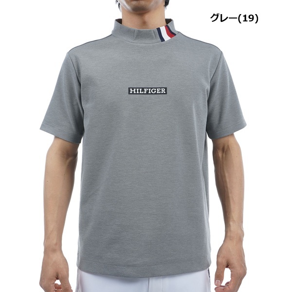 トミーヒルフィガー ゴルフ メンズ ボックスロゴ 半袖モックネックシャツ TOMMY HILFIGER GOLF THMA412 春夏モデル お誕生日祝い お祝い 記念品 お父さん 父の日 彼氏 男性 30代 40代 50代 60代  還暦祝い 敬老の日 人気プレゼント プレゼント
