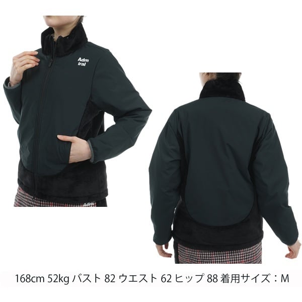 アドミラル ゴルフ レディース ボアミックス 中綿ジャケット ADMIRAL GOLF ADLA480 秋冬モデル お誕生日祝い お祝い 記念品 30代 40代 50代 60代 母の日 お母さん 還暦祝い 敬老の日 彼女 人気プレゼント プレゼント