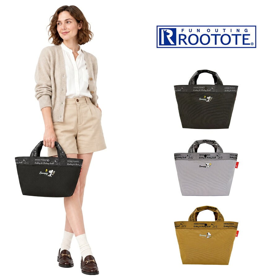 ROOTOTE ルートート IP.デリ.ピーナッツ-1U トートバッグ 手持ち スヌーピー レディース 普段使い 使いやすい かばん カバン 鞄 バッグ