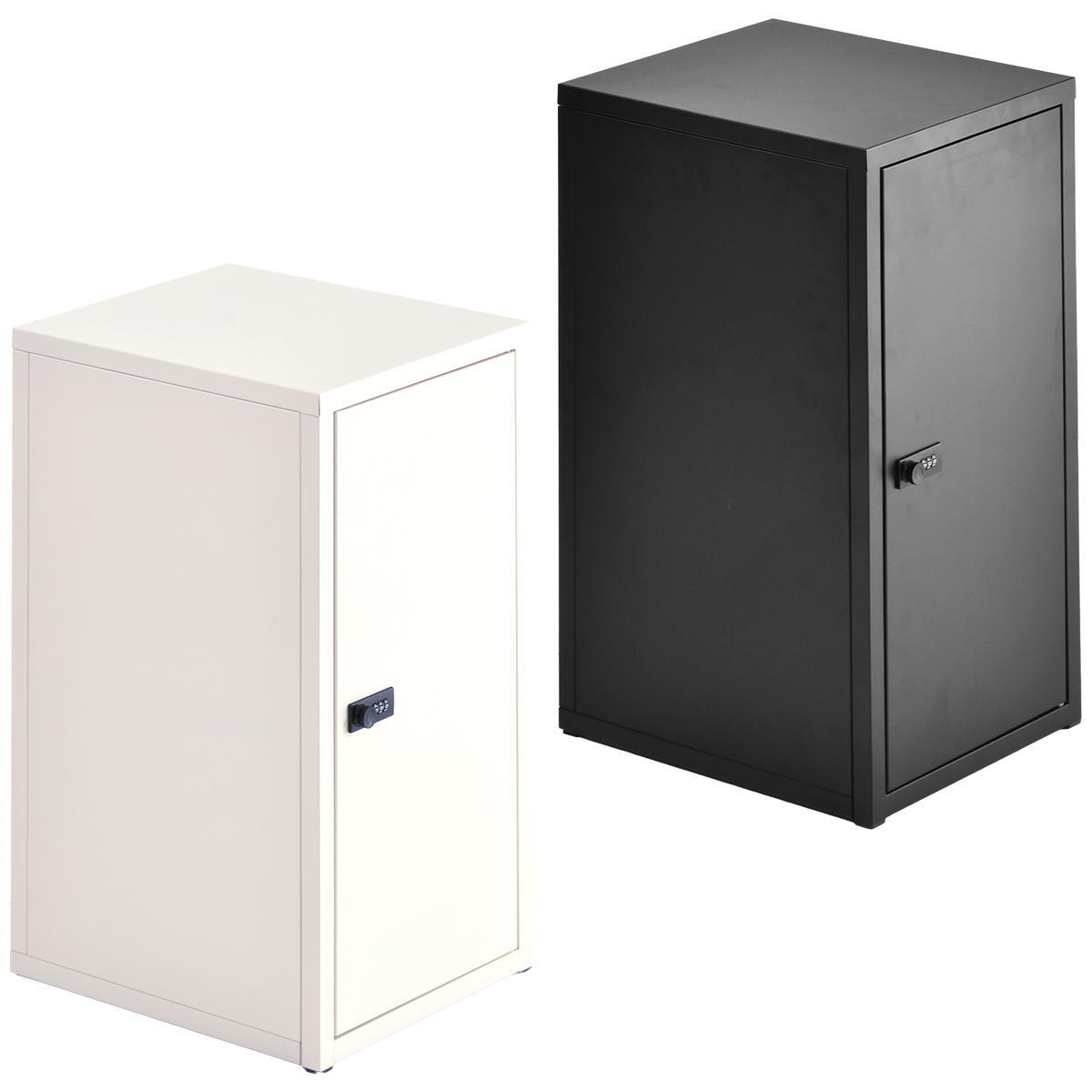 ロック付き収納 レクタンボックスM ONLS0394 ダイヤルロックキー付き 幅30cm 奥行36cm 高さ60cm リビング収納 韓国スタイル カジュアル 角型 スチール 鍵付き収納 鍵付きロッカー パーソナル収納 書類収納 小物整理 オフィ