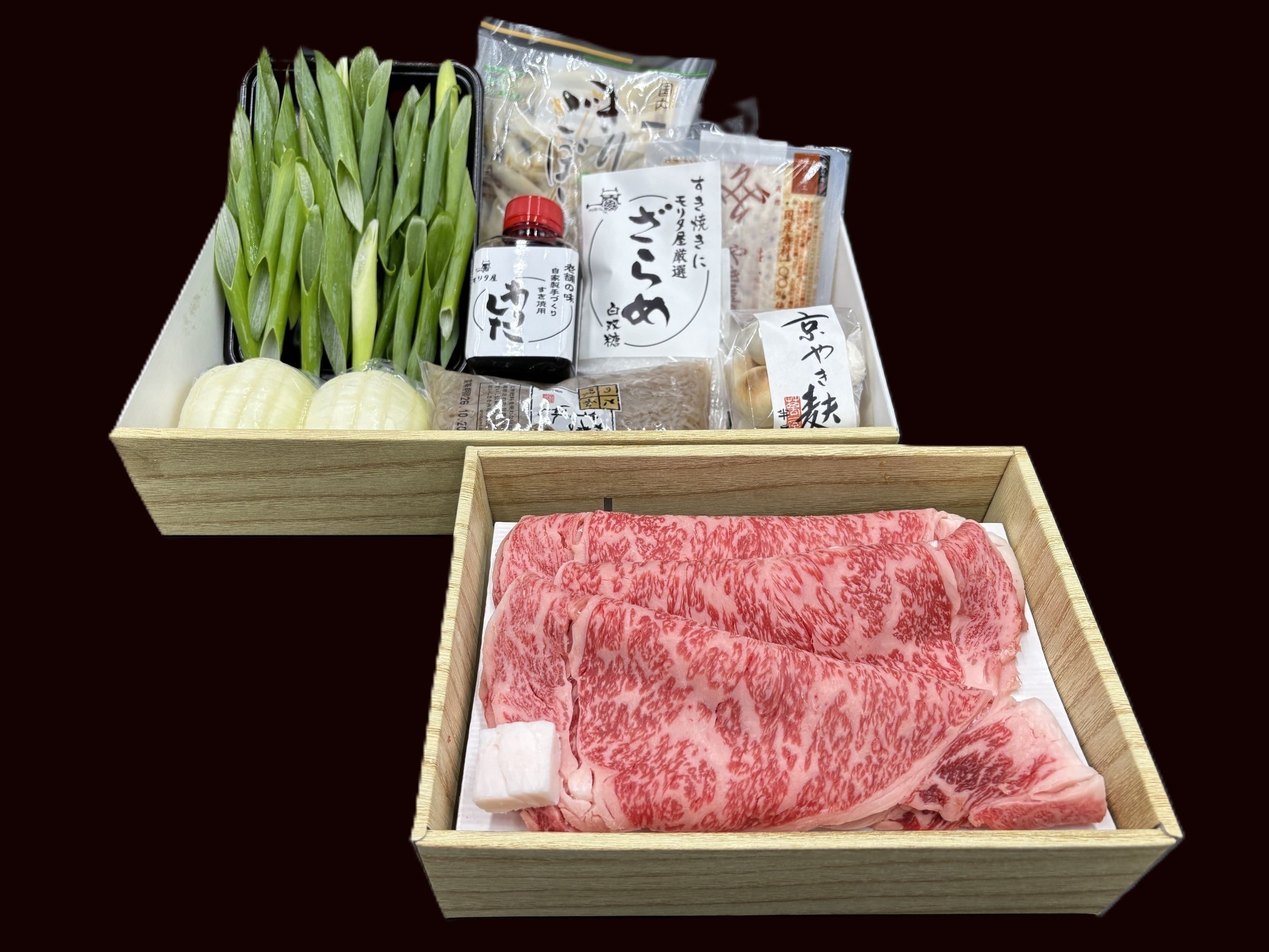 【京都モリタ屋】黒毛和牛 すき焼きセット【450g(3～4人前)】