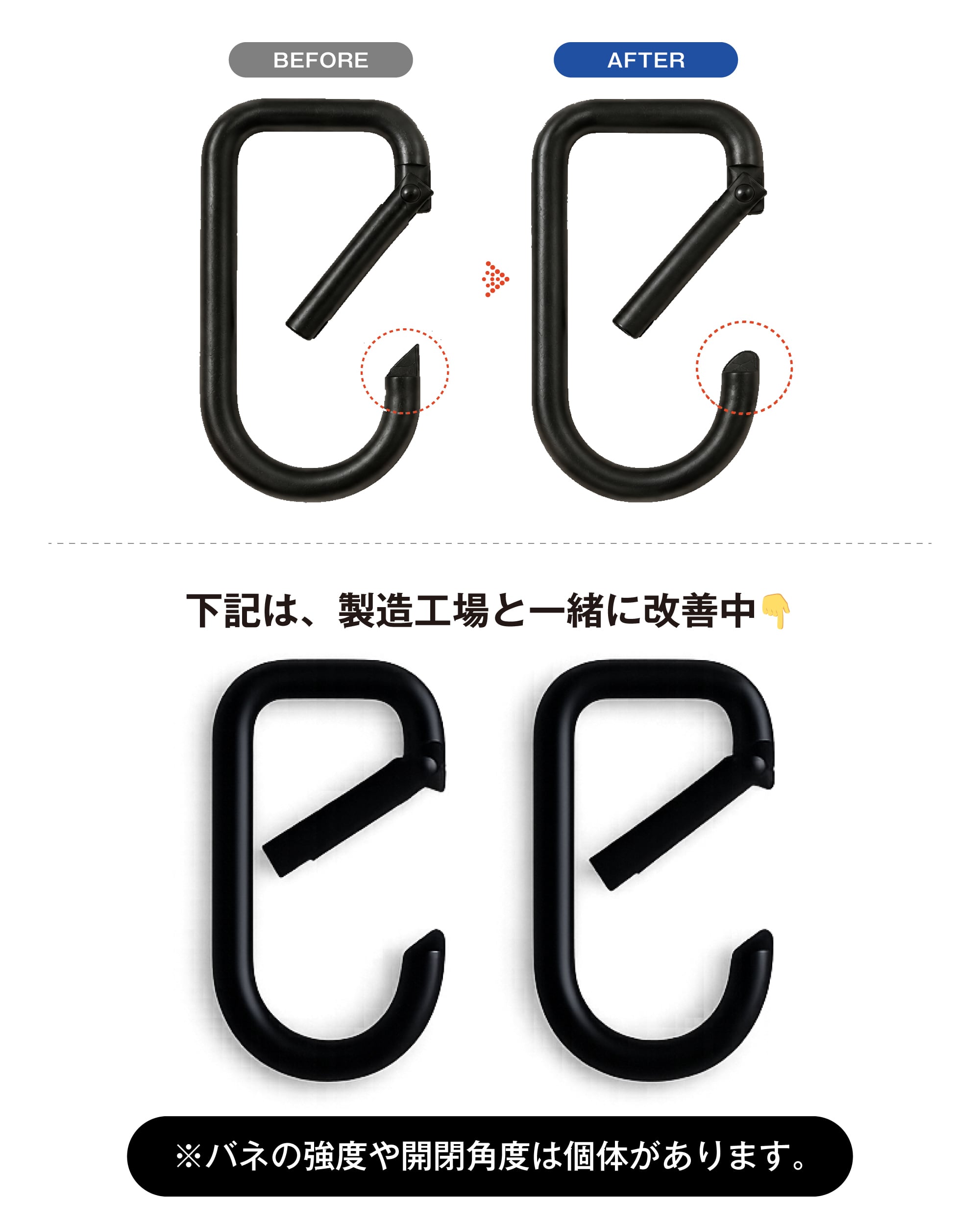 グッドデザイン賞★片手で使える【公式】ベビーカーフック ベビーカー フック ベビーカーグッズ ベビーカー グッズ ベビーカー フック カラビナ 2個セット バギーフック ペットカート フック シルバーカー シニアカー キャリーケース【オープンロックカラビナ】送料無料