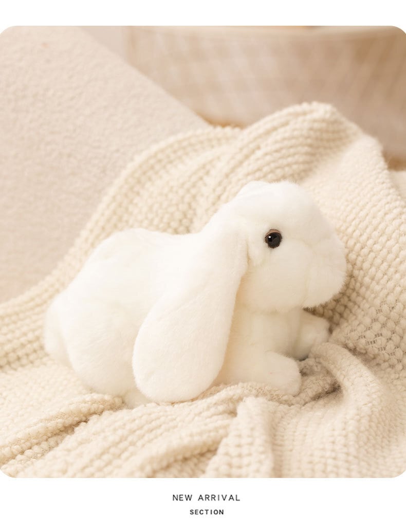 18CM ウサギ ぬいぐるみ リアル 動物 兎 アニマル ふわふわ かわいい 置物 インテリア 子供 おもちゃ ごっこ遊び 誕生日 プレゼント ギフト 癒し