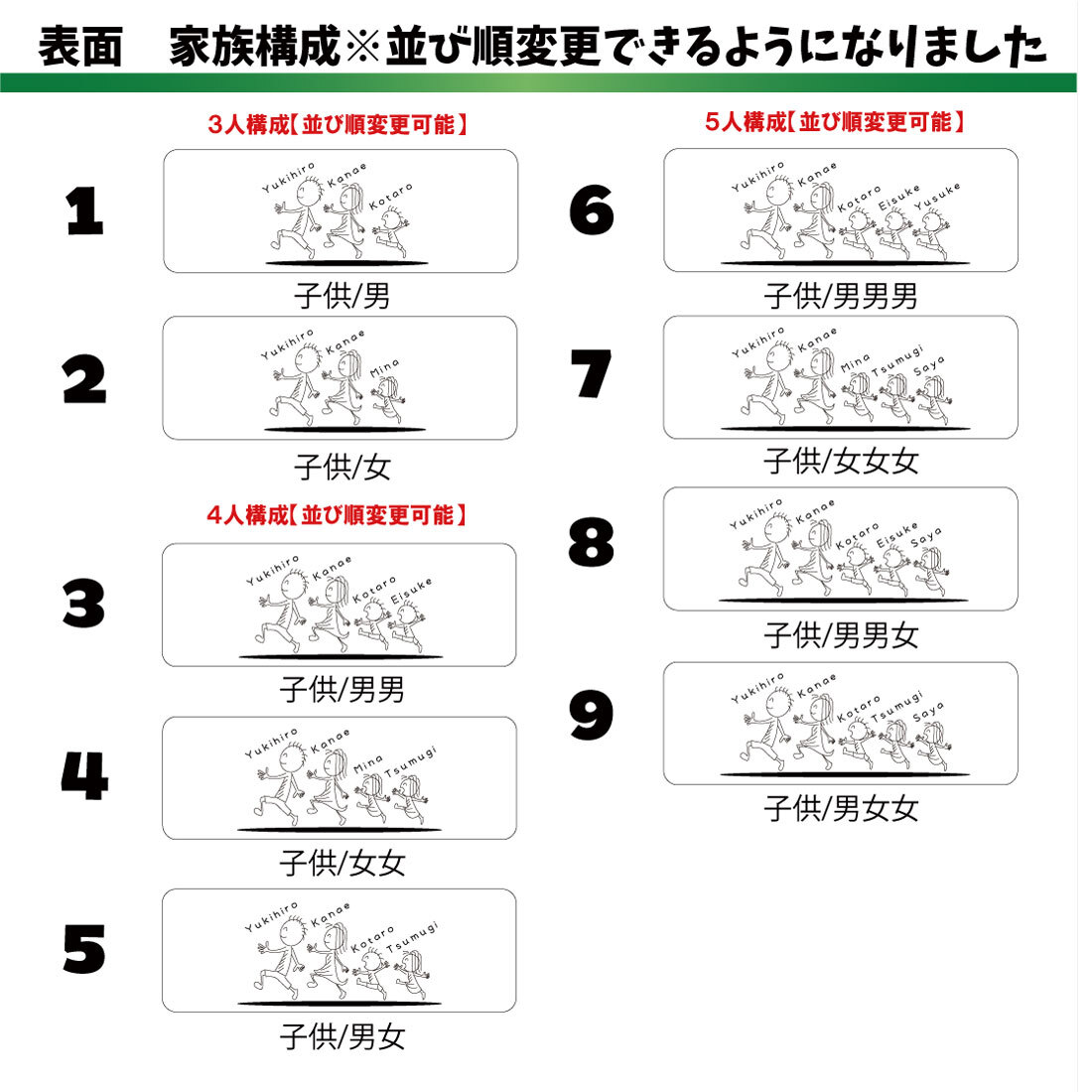 【FamilyLove】【FL27CW】木製 コースター 家族 ペット ネーム 無垢材 8人 家族 全員 誕生日 結婚 記念日 お祝い お名前 父の日 母の日 クリスマス プレゼント