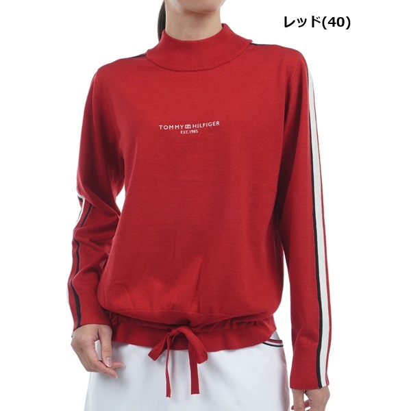 トミーヒルフィガー ゴルフ レディース トリコライン ハイネックセーター TOMMY HILFIGER GOLF THLA471 秋冬モデル お誕生日祝い お祝い 記念品 30代 40代 50代 60代 母の日 お母さん 還暦祝い 敬老の日 彼女 人気プレゼント プレゼント