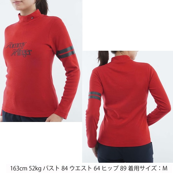トミーヒルフィガー ゴルフ レディース 長袖 ニーラインモックシャツ TOMMY HILFIGER GOLF THLA670 2026年秋冬モデル お誕生日祝い お祝い 記念品 30代 40代 50代 60代 母の日 お母さん 還暦祝い 敬老の日 彼女 人気プレゼント プレゼント