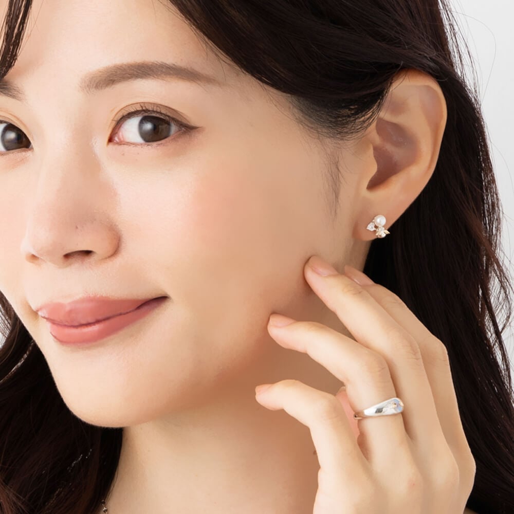 天使の卵 本真珠 ジュエル ハート モチーフ レディース シルバー ピアス【ten3129pl】 シンプル 人気 ギフト 誕生日 女性 彼女 プレゼント 誕生日プレゼント 送料無料 ギフトラッピング 付 おすすめ プレゼント 人気 ブランド 夏アクセサリー ご褒美ジュエリー 彼女 ギフト バースデー ギフト 記念日