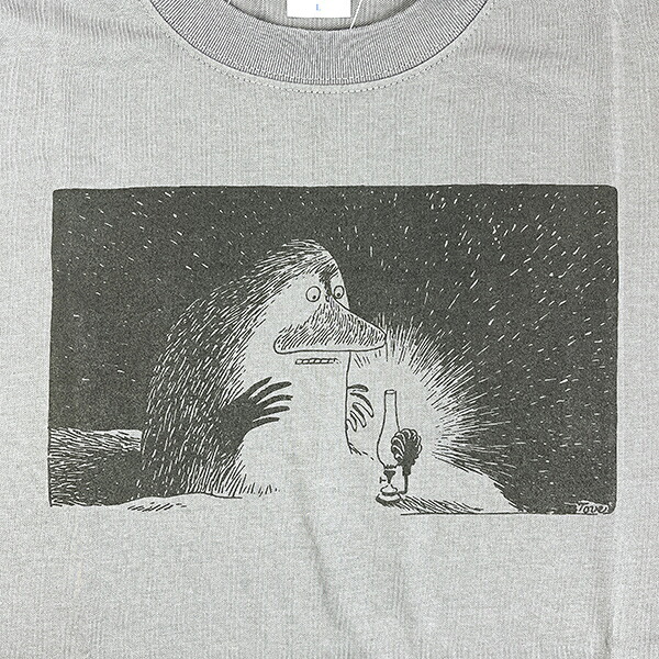 ムーミン モラン ドライクールタッチTシャツ グレー アパレル MOOMIN 送料込み
