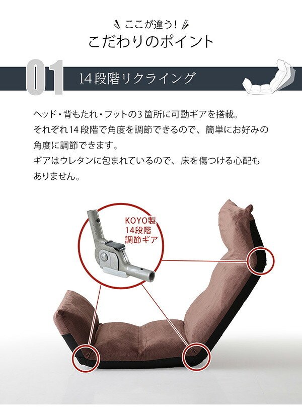 座椅子 マルチリクライニング Vidias-ヴィディアス アップ SH-07-VDS-U--BL ブルー W53×D73-138×H12-70cm ホームテイスト インテリア チェア リクライニング 起毛 メッシュ 日本製 折り畳み ギアチェンジ 家具
