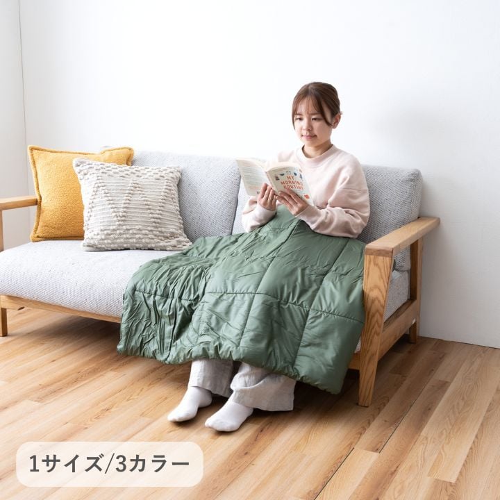 ベッド 寝具 こたつ布団『クラウド』グリーン 70×100cm マット おしゃれ 厚手 玄関マット 防炎 屋内 室内 北欧 ウール 羊毛 ホワイト 白 赤 グリーン 緑 グレー 青 ベージュ 手織り オールシーズン ふかふか