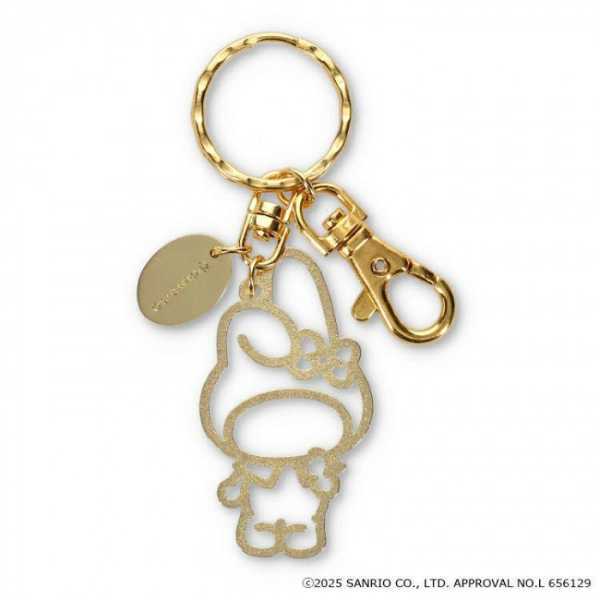 サンリオ マイメロディ キーホルダー ゴールド メタルチャーム おしゃれ 大人 かわいい キャラクター グッズ 雑貨 アクセサリー バッグチャーム レディース キッズ ギフト プレゼント サンリオ正規ライセンス品
