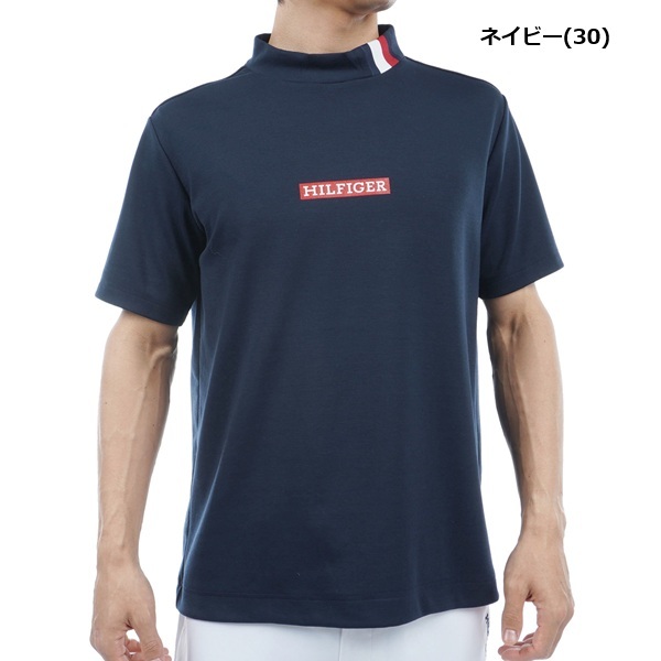 トミーヒルフィガー ゴルフ メンズ ボックスロゴ 半袖モックネックシャツ TOMMY HILFIGER GOLF THMA412 春夏モデル お誕生日祝い お祝い 記念品 お父さん 父の日 彼氏 男性 30代 40代 50代 60代  還暦祝い 敬老の日 人気プレゼント プレゼント