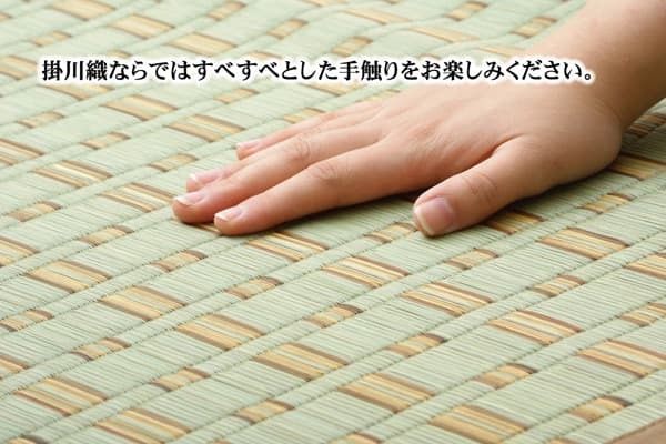夏ラグ 夏用カーペット 掛川織 い草カーペット 『雲仙』 江戸間4.5畳(約261×261cm)