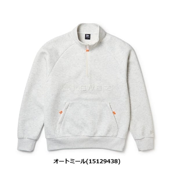 ニューエラ ゴルフ テック スウェット ハーフジップ プルオーバー Emboss Logo オートミール New Era Golf (15129438) 2026年秋冬モデル お誕生日祝い お祝い 記念品 お父さん 父の日 彼氏 男性 30代 40代 50代 60代 母の日 お母さん 還暦祝い 敬老の日 彼女 人気プレゼント プレゼント