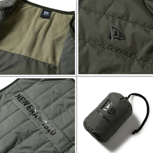 ニューエラ ゴルフ ライト インサレーテッド ベスト Vertical Logo オリーブ New Era Golf (15129459) 2026年秋冬モデル お誕生日祝い お祝い 記念品 お父さん 父の日 彼氏 男性 30代 40代 50代 60代 母の日 お母さん 還暦祝い 敬老の日 彼女 人気プレゼント プレゼント