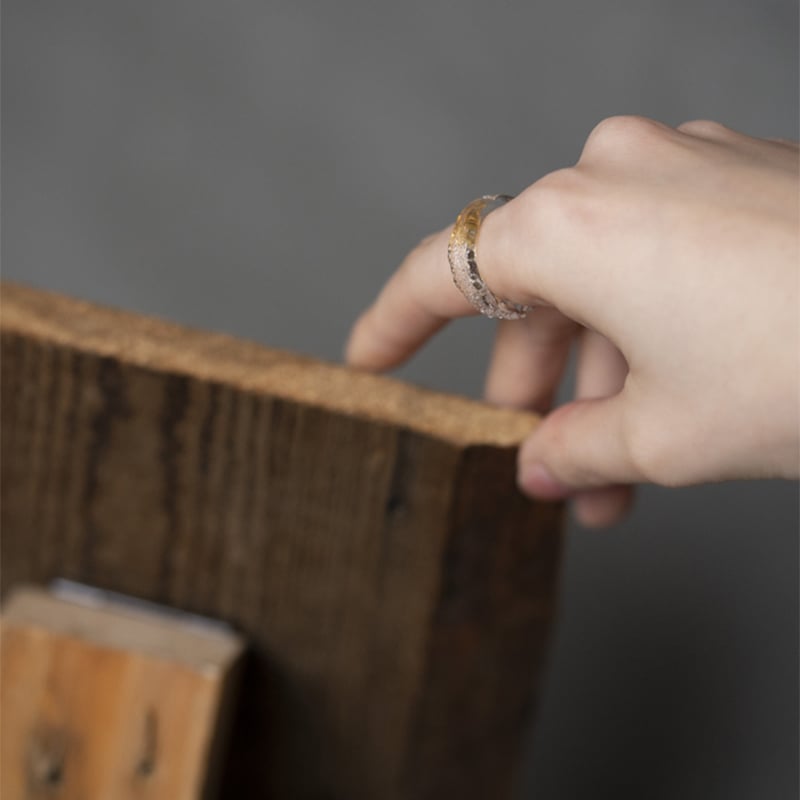 正規販売【HARIO】ハリオ リング スリー 指輪 HAA-THH-001R ガラス ゴールド 金箔 女性 レディース アクセサリー おしゃれ 上品 母の日 カジュアル フォーマル 誕生日 ジュエリー