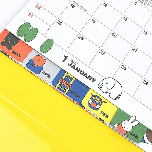 ミッフィー miffy 2027年 卓上カレンダー