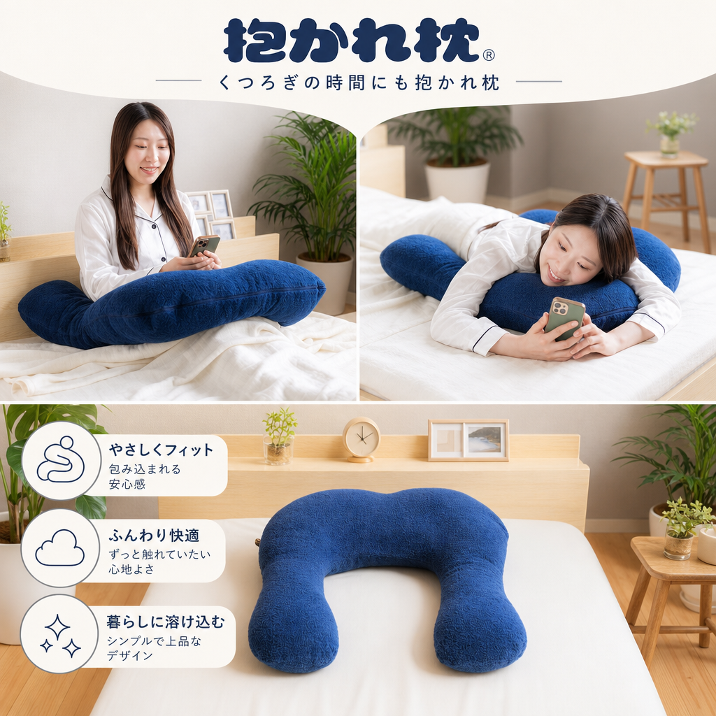 【送料無料】【ギフトラッピング無料】【販売累計15万個突破】「今治タオルの抱かれ枕」肩全体で受け止め包み込まれる安心感☆【日本製】