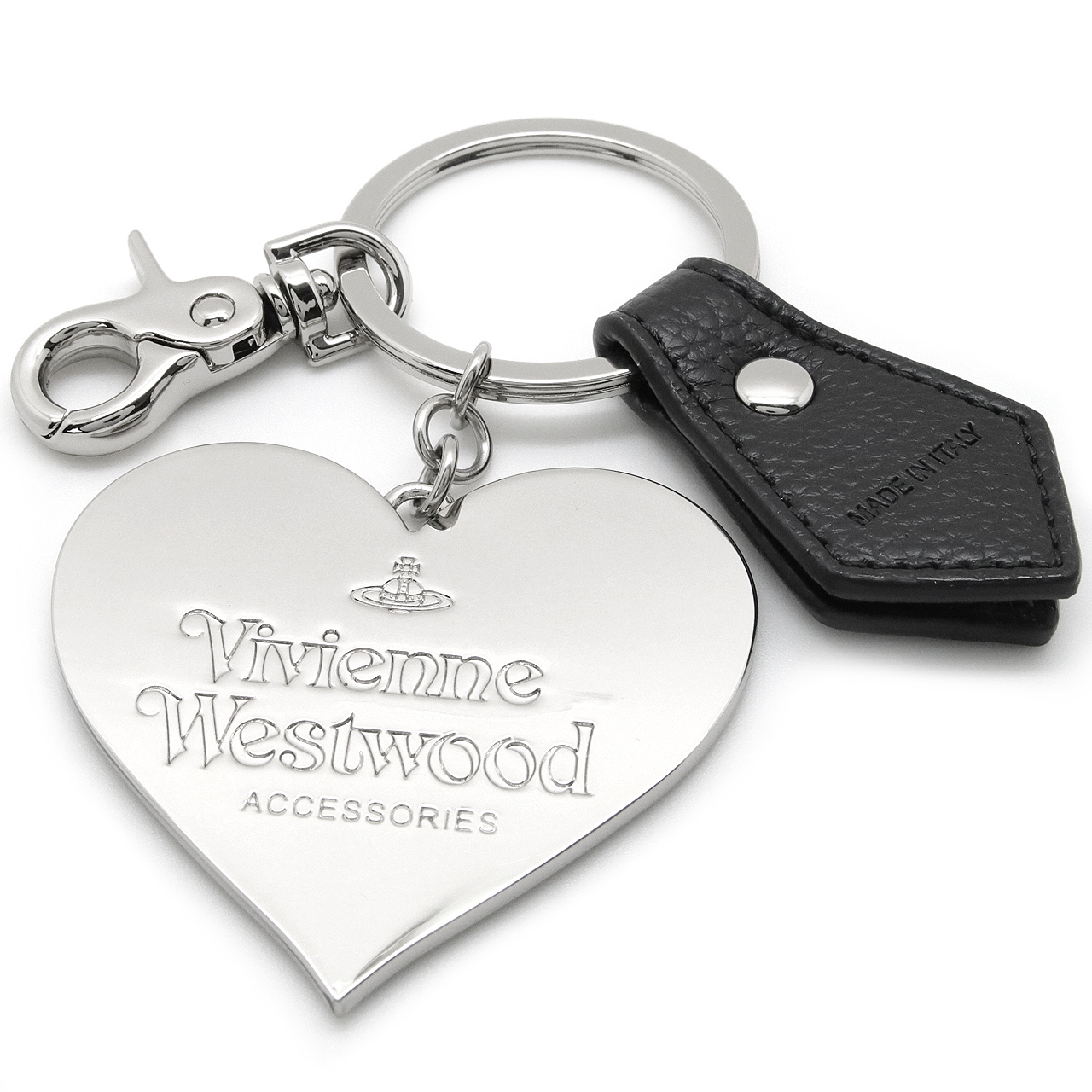 ヴィヴィアンウエストウッド キーホルダー キーリング Vivienne Westwood メンズ レディース ブラック VW4281 (82030131W-OM0014-N403) 【ラッピング無料 誕生日 お祝い プレゼント ギフト 贈り物】